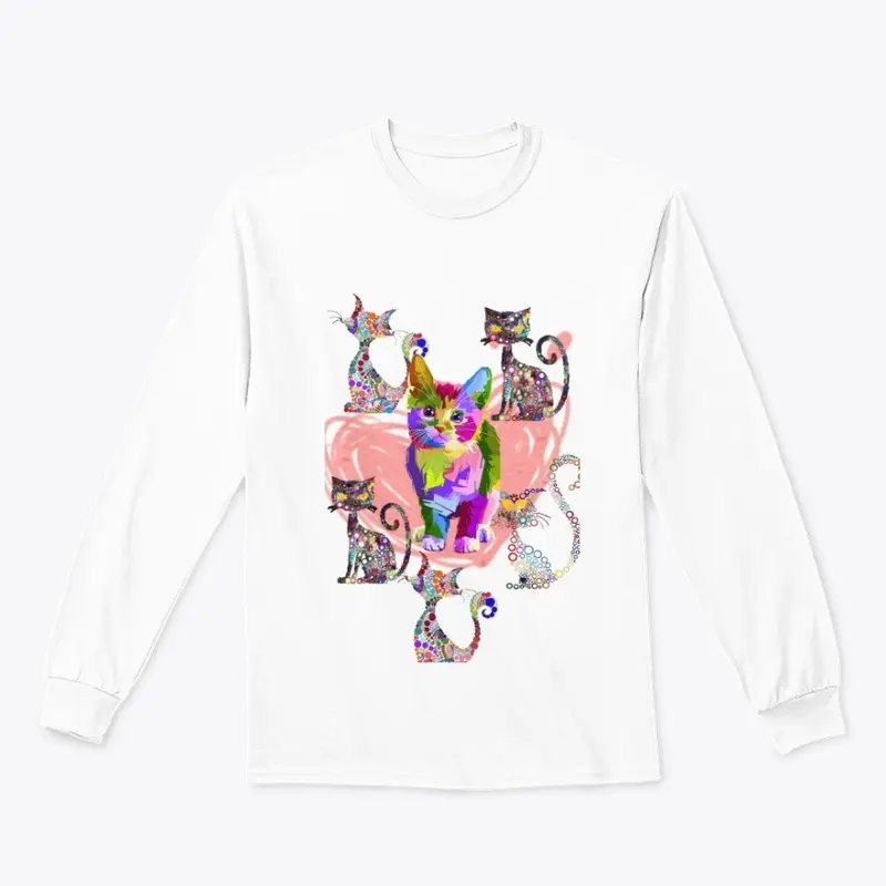  Cat Shirt, Cute Kitty Tee