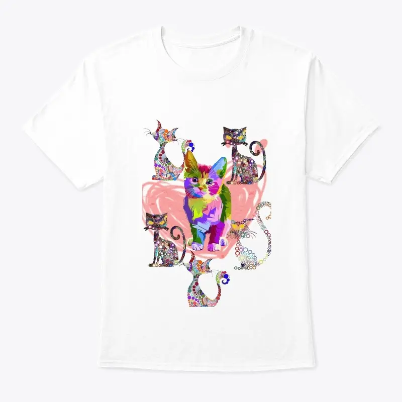  Cat Shirt, Cute Kitty Tee