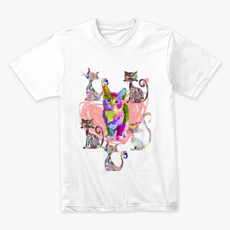  Cat Shirt, Cute Kitty Tee